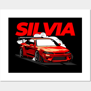 Silvia S15 Garage Drift Posters and Art